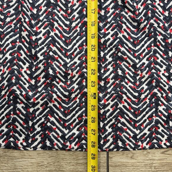 Multicolor Red Skirt Suit Set 2 Pieces Made USA 12 - Picture 13 of 16